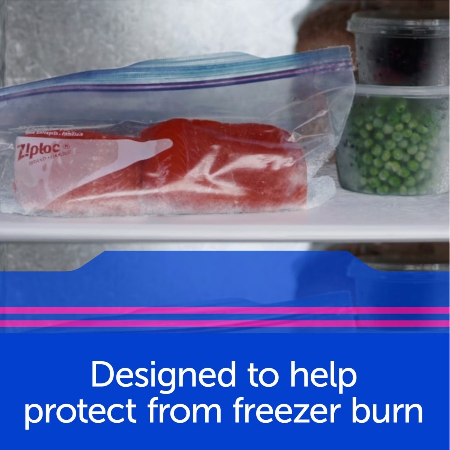 Meal Prep Frozen Food - 10ct Two Gallon Freezer Bags, BPA‑Free