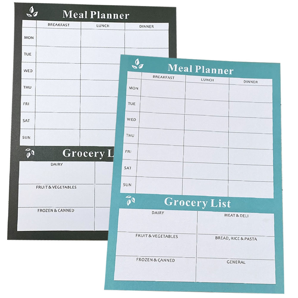 Meal Prep Weekly - 2Pcs Chic Weekly Meal Planning Notebook