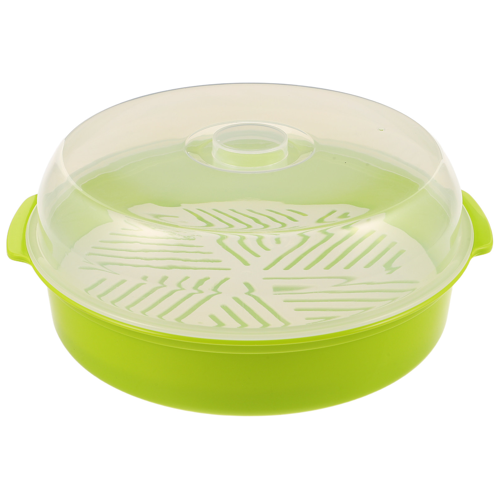 Meal Prep With Rice - Microwave Steamer Bowl with Lid Heat-Resistant