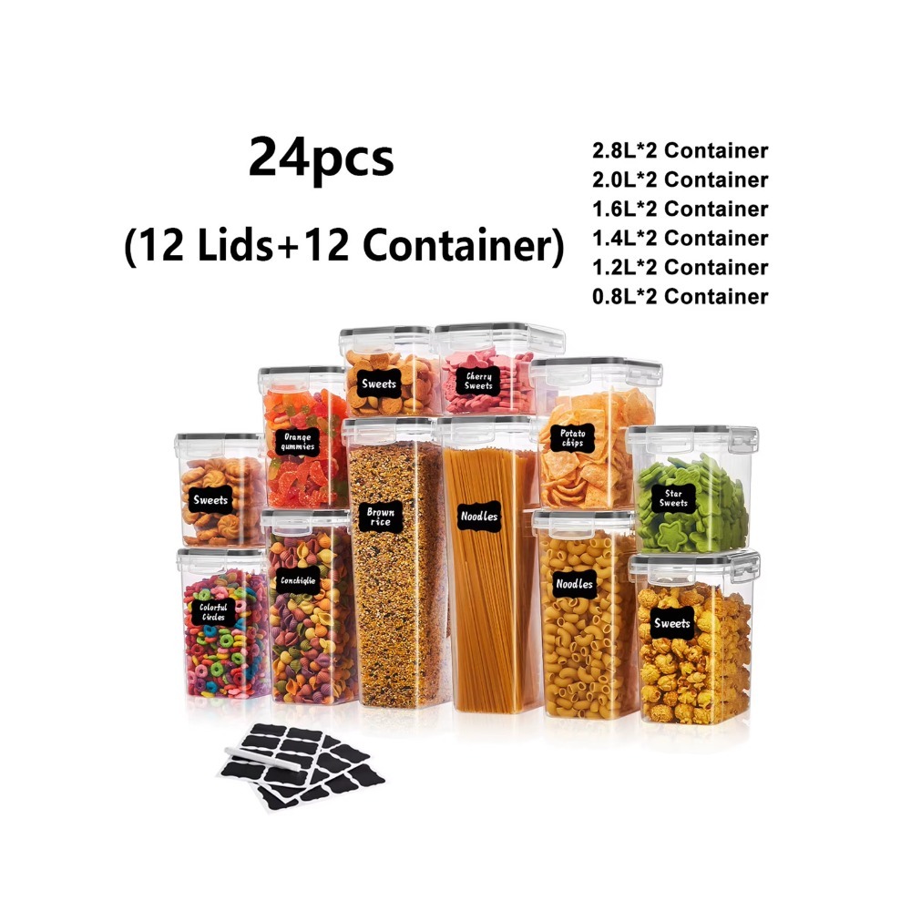 Meal Prep With Rice - 24Pcs Sealed Food Storage Containers with