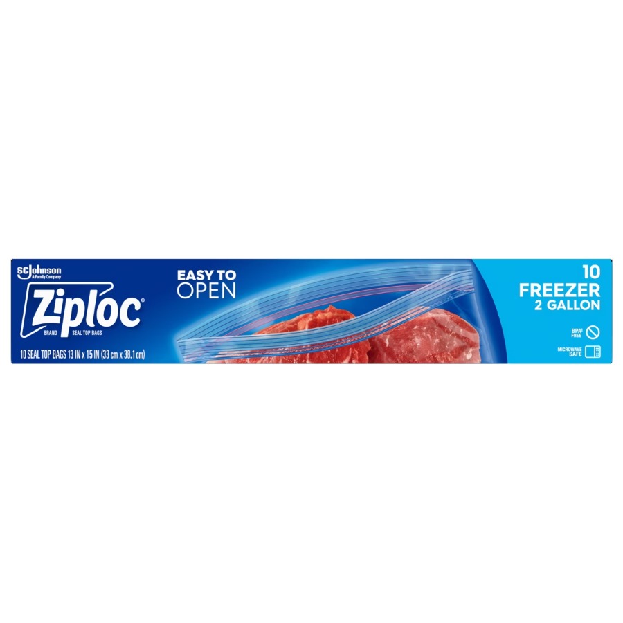 10ct Two Gallon Freezer Bags,  - Meal Prep Frozen Food recension och pris