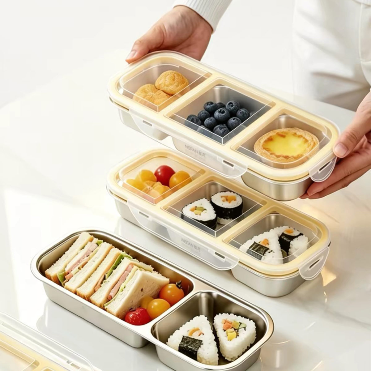 Stainless Steel Food Storage B - Stainless Bento Box recension och pris