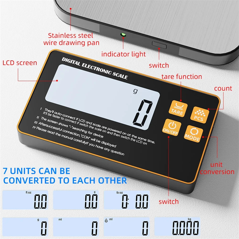Wireless Kitchen Scale with Re - Meal Prep Chef recension och pris