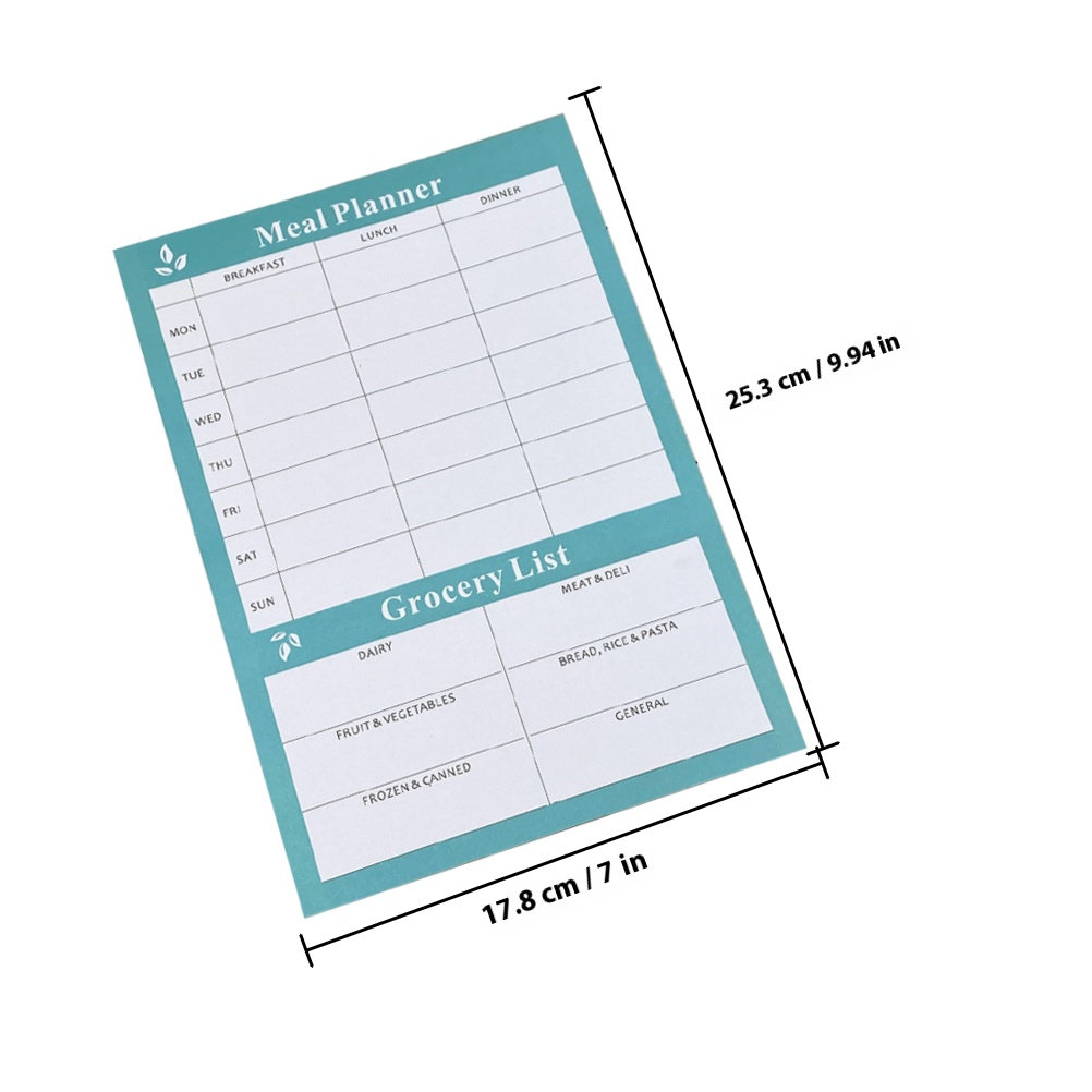 2Pcs Chic Weekly Meal Planning - Meal Prep Weekly recension och pris