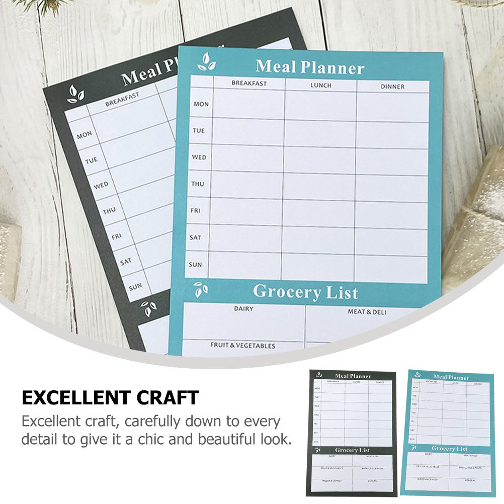 2Pcs Chic Weekly Meal Planning - Meal Prep Weekly recension och pris