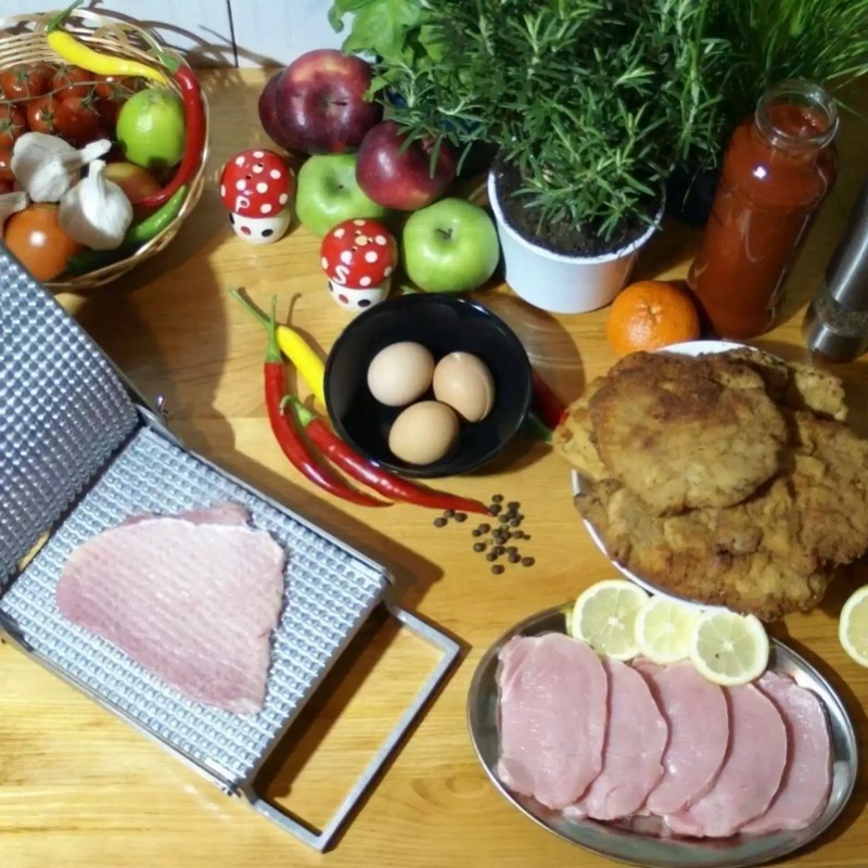 1pcs Meat Tenderizer Stainless - Meal Prep Chicken recension och pris