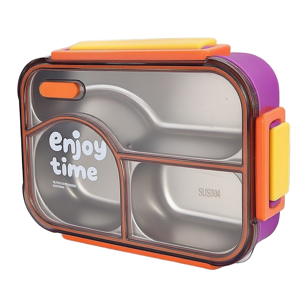 650ml 3 Compartment Leakproof  - Meal Prep Yellow recension och pris