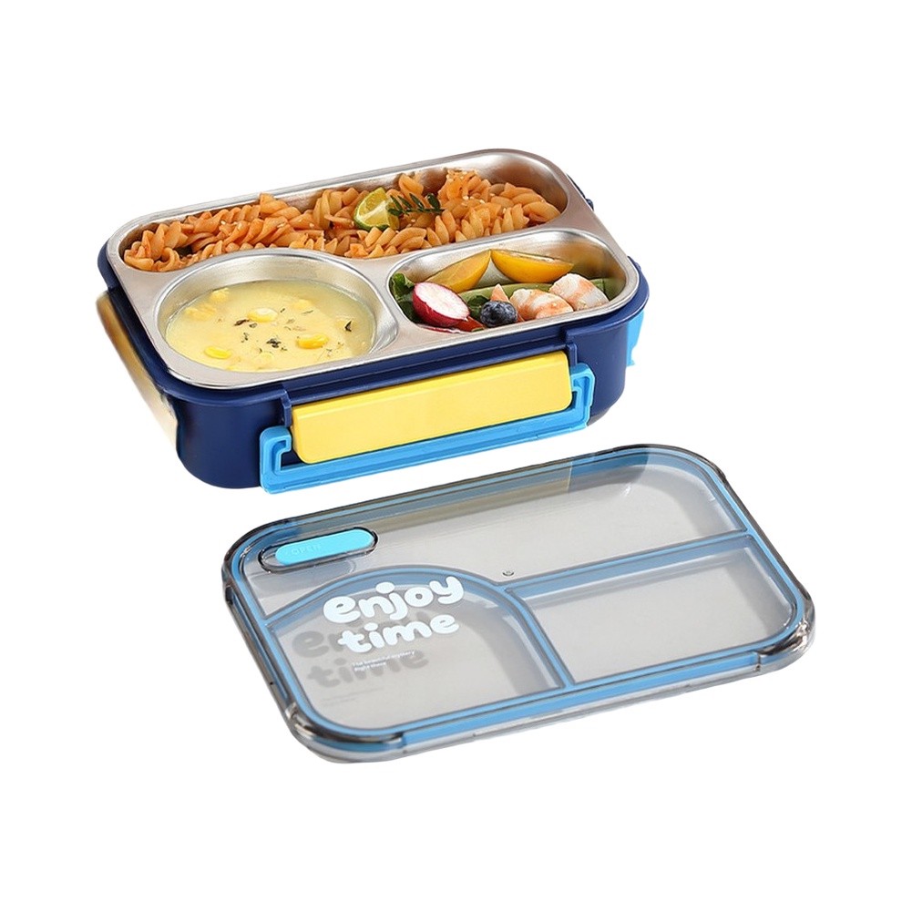 650ml 3 Compartment Leakproof  - Meal Prep Yellow recension och pris