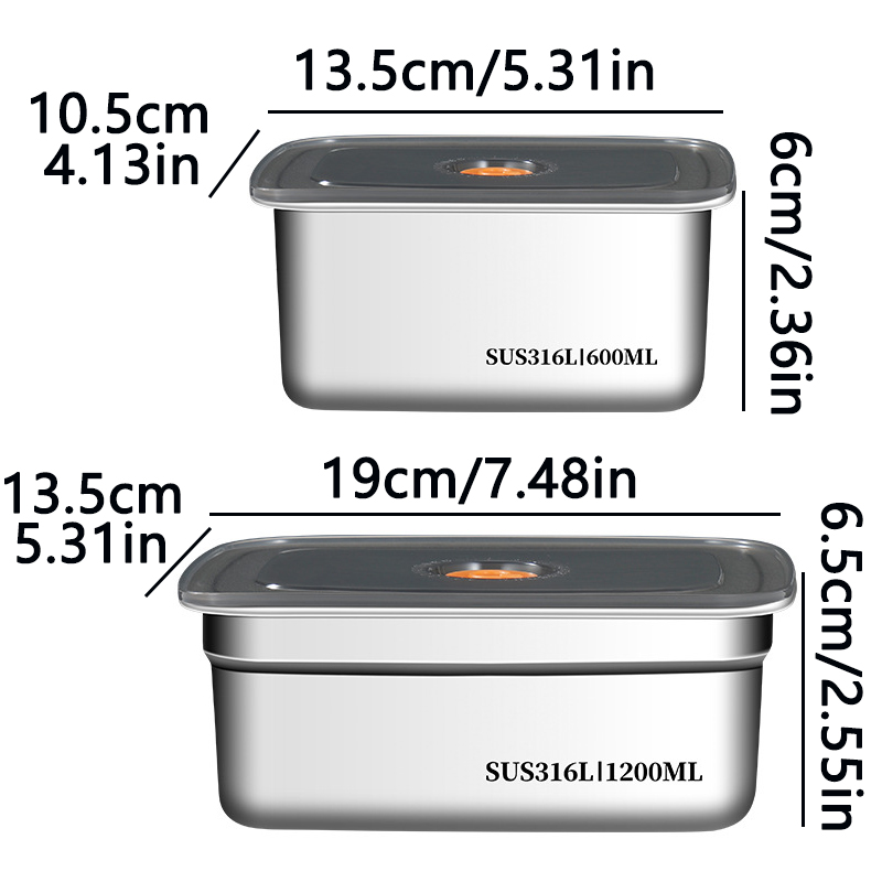 Food Grade 316 Stainless Steel - Stainless Bento Box recension och pris