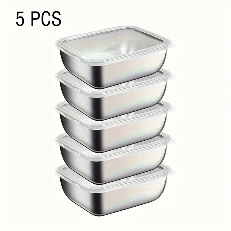 5-Piece Stainless Steel Food S - Meal Prep Chef recension och pris