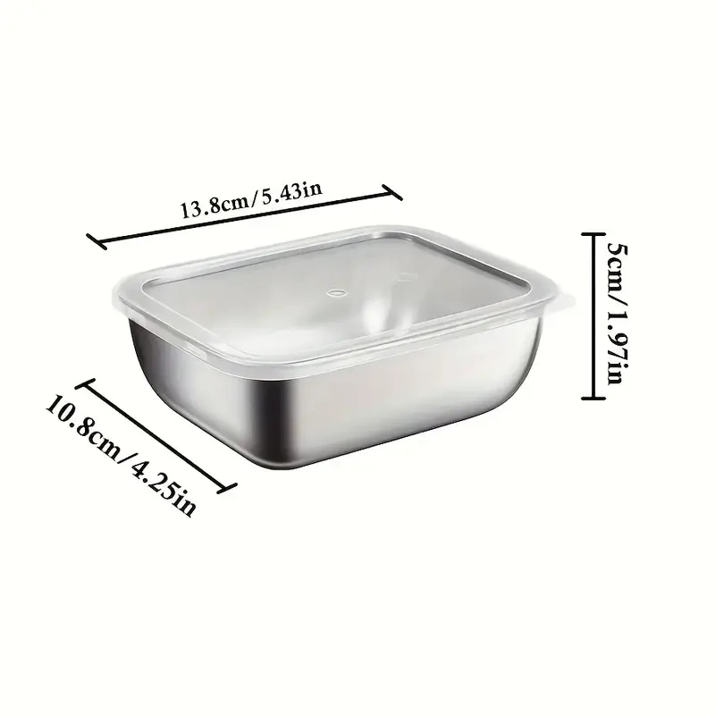 5-Piece Stainless Steel Food S - Meal Prep Chef recension och pris