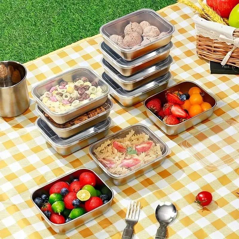 5-Piece Stainless Steel Food S - Meal Prep Chef recension och pris