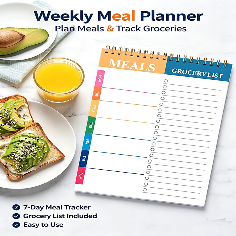 Weekly Meal Planner Notepad 5. - Meal Prep Weekly recension och pris