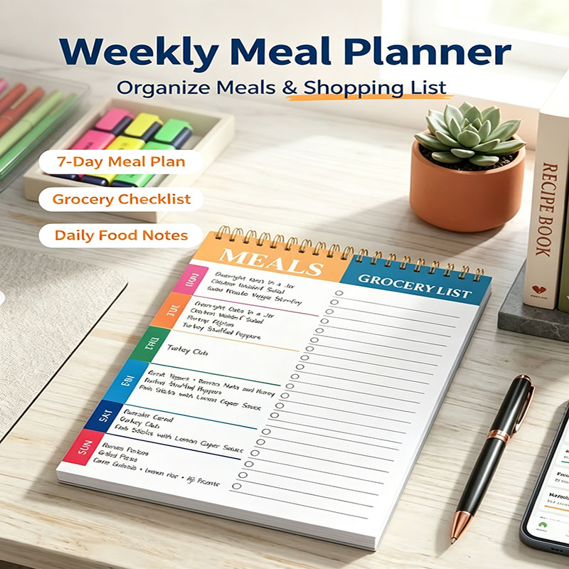 Weekly Meal Planner Notepad 5. - Meal Prep Weekly recension och pris