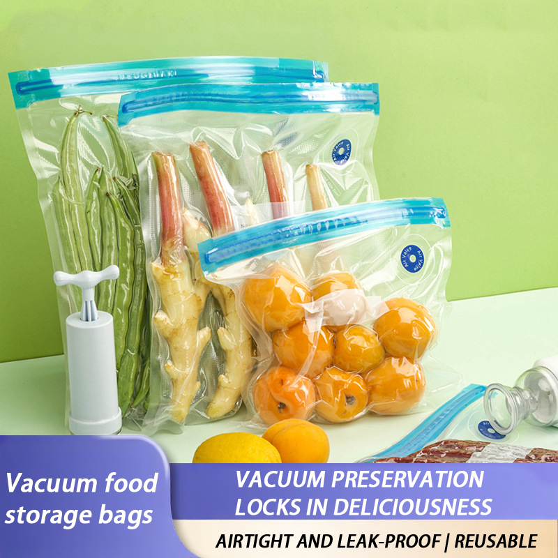 New Reusable Vacuum Sealer Bag - Meal Prep Ziplock recension och pris