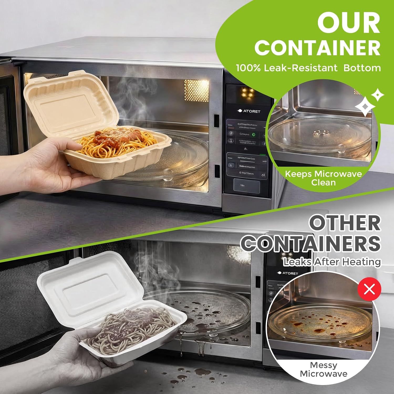 50 Pack 16oz Clamshell Take Ou - Meal Prep With Rice recension och pris