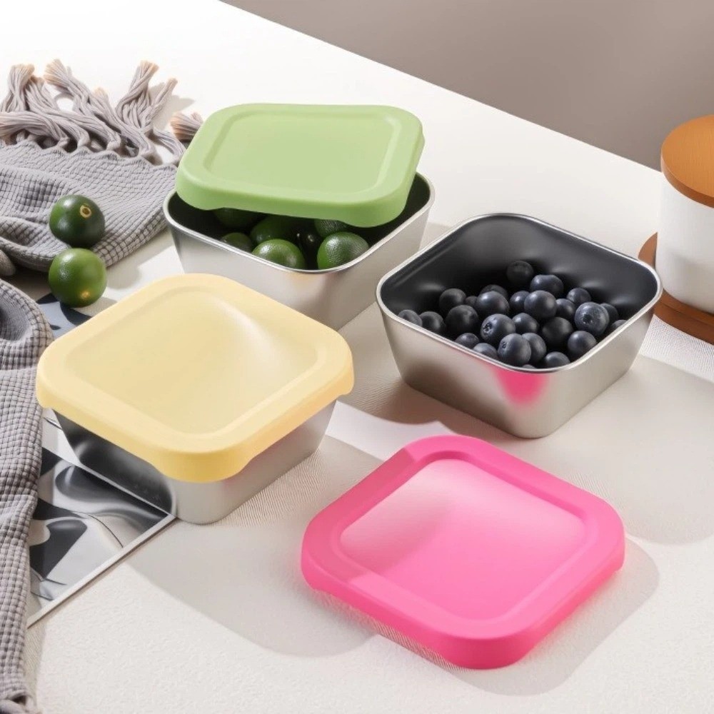 Silicone Lid Stainless Steel F - Meal Prep With Rice recension och pris