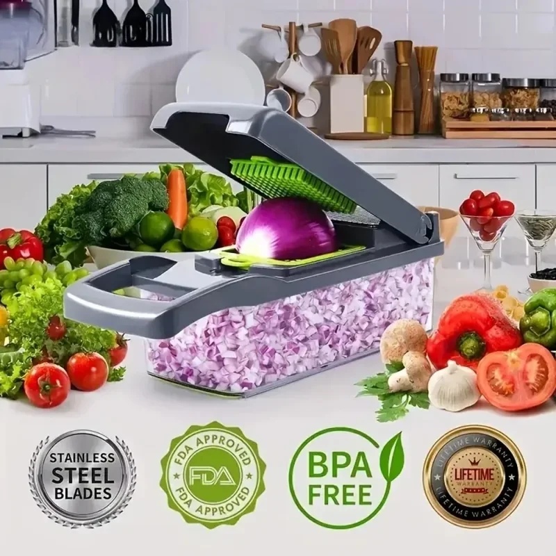16-in-1 Vegetable Chopper Slic - Meal Prep Chef recension och pris