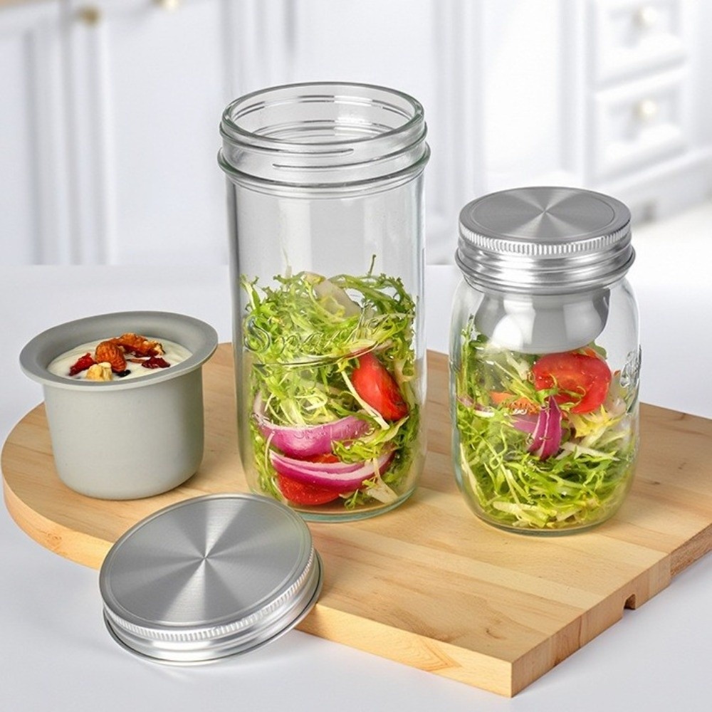 16/24 Oz Salad Glass Jars Wide - Meal Prep Weekly recension och pris