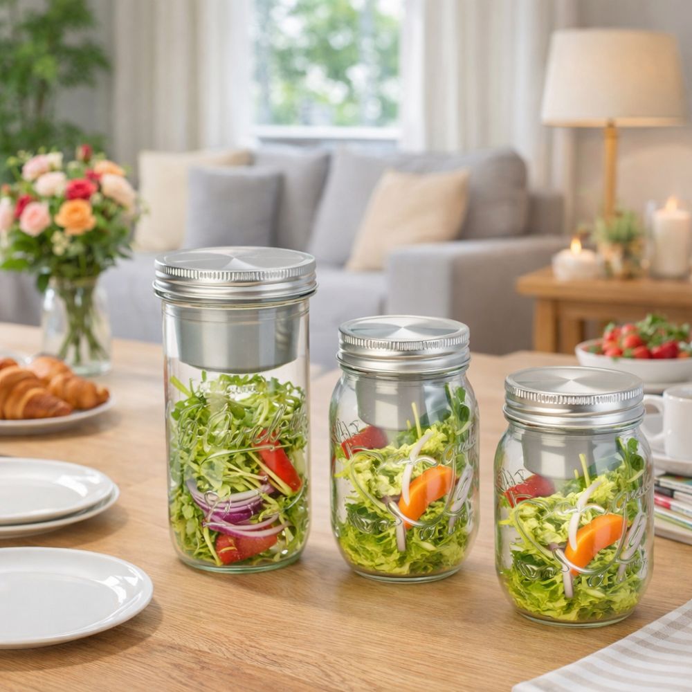 16/24 Oz Salad Glass Jars Wide - Meal Prep Weekly recension och pris