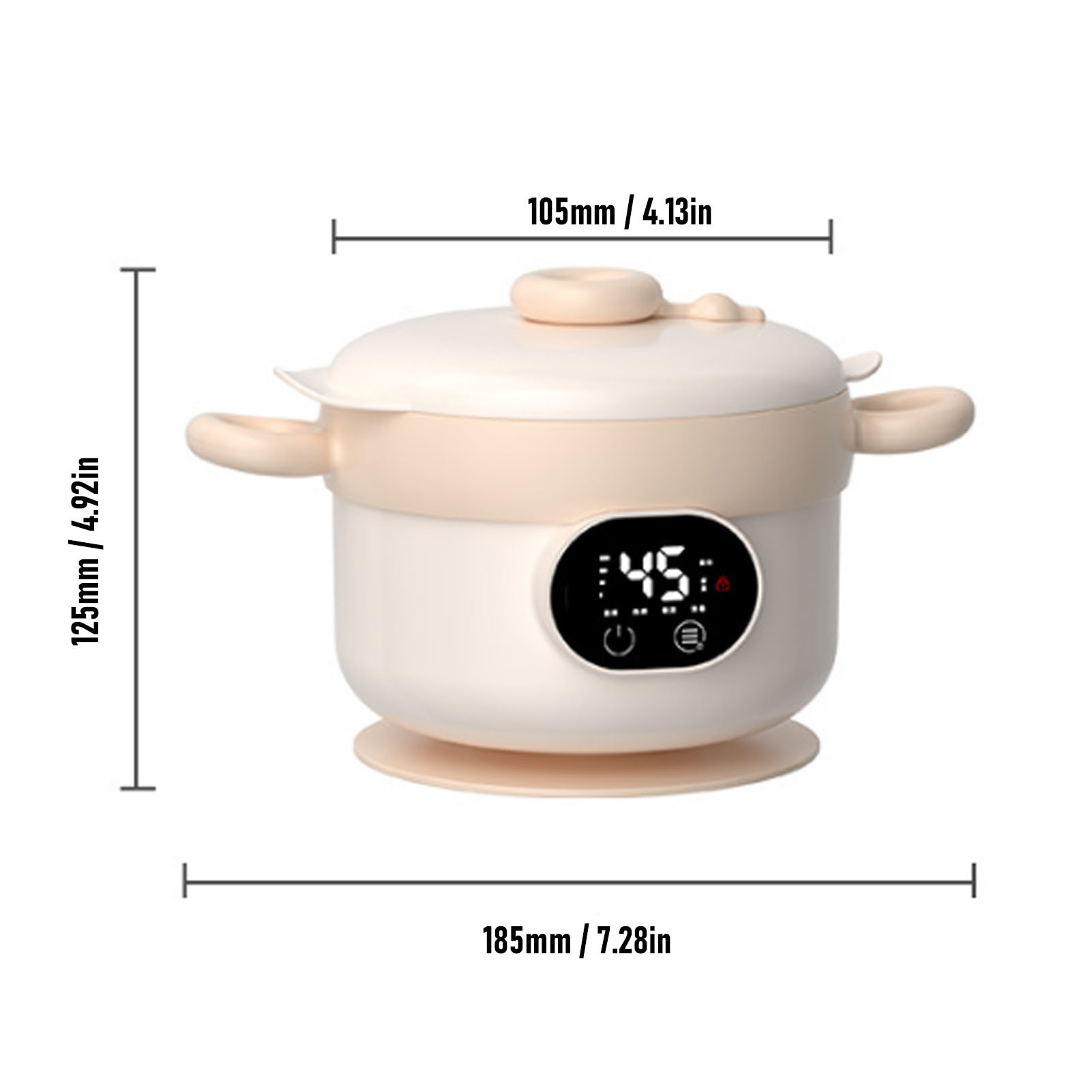 Food Warmer Bowl Electric Lunc - Stainless Bento Box recension och pris