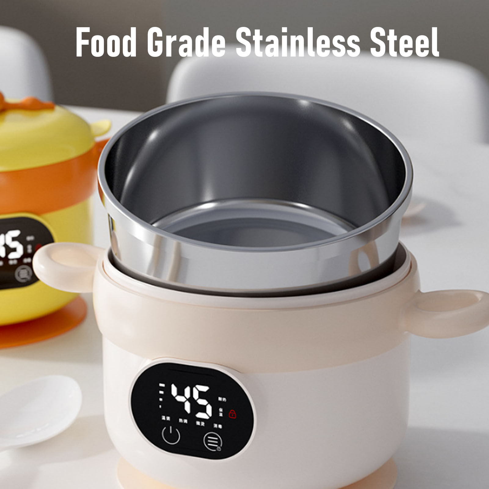 Food Warmer Bowl Electric Lunc - Stainless Bento Box recension och pris