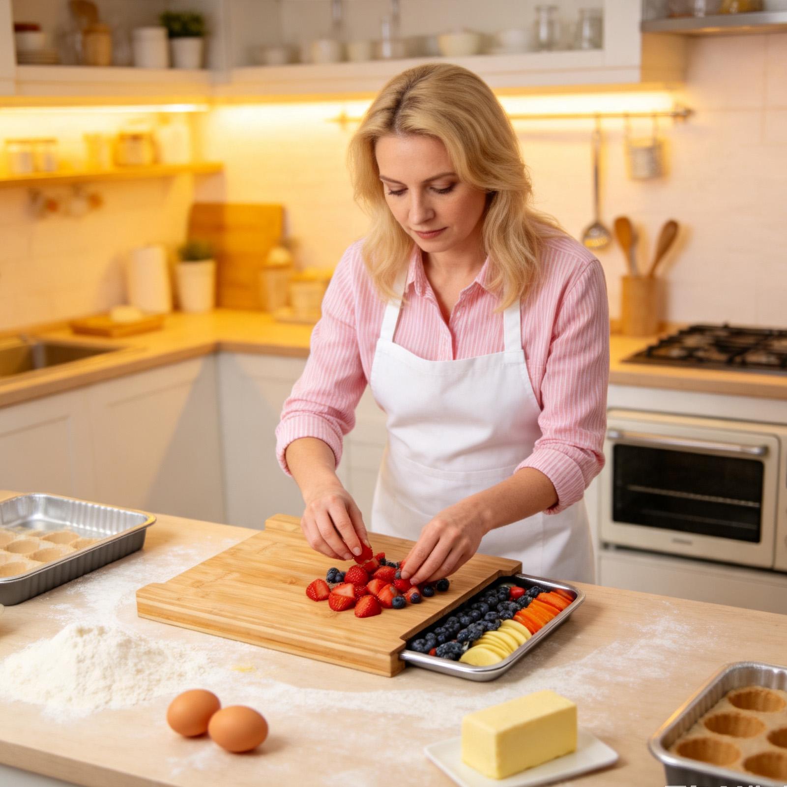 Cutting Board Non-Slip Food Pr - Meal Prep Veggie recension och pris