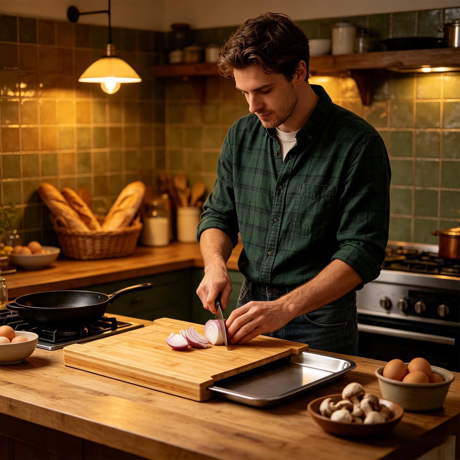 Cutting Board Non-Slip Food Pr - Meal Prep Veggie recension och pris